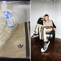 adidas アディダス　藤井風　メッシュトラックパンツ KE0117 アディダス ルーズ メッシュ トラックパンツ - ブラック | アディダス