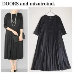 アーバンリサーチドアーズ×ミズイロインド プリーツロングワンピース 日本製