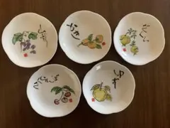 よっちゃん様専用　市田ひろみ　果物イラスト波形皿6枚セット