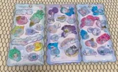 3枚 ウォーターシール ぷっくりシール ぷくぷくシール 3D 立体