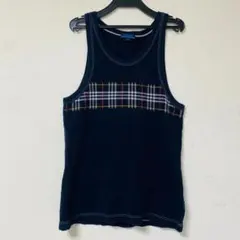 美品 BURBERRY バーバリー チェック タンクトップ ブラックサイズMのサムネイル