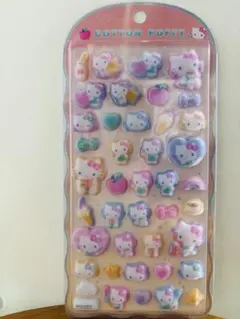【正規品】　コットンパフィーシール　サンリオ キティ　コットン　パフィ　シール