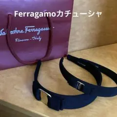 Salvatore Ferragamo ブラックヘアバンド 2個セット 正規品