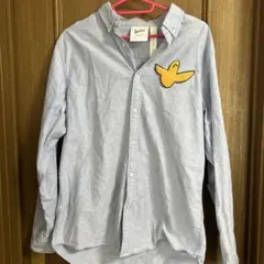 【美品】マークゴンザレス 刺繍ワッペン付 ボタンダウンシャツ ライトブルー XLのサムネイル