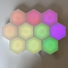 ヘキサゴン LEDライト 9枚セット
