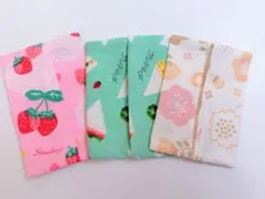 ハンドメイド　女の子用　ミニサイズ　ポケットティッシュケース　3枚セットのサムネイル