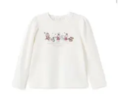 メゾピアノ　鼓笛隊アップリケ長袖Tシャツ