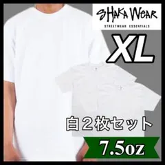 新品 シャカウェア 7.5oz ヘビーウエイト 無地半袖Tシャツ 白２枚 XL