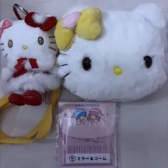 ハローキティ ミミィぬいぐるみバッグキキララコーム3点セット