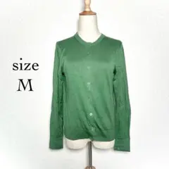 ユニクロ✨UVカットクルーネックカーディガン【Ｍ】長袖　日焼け対策　エアコン対策