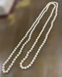 ロング！　ロングパールネックレス