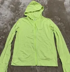 ユニクロ　エアリズム　パーカー　黄緑　黄色　レディース　M