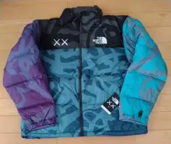 THE NORTH FACE ダウンジャケット カウズコラボレーション迷彩 XL