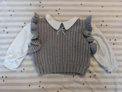 petitmain　フリルニットセーター【80cm】