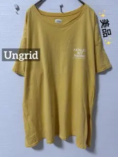 k0297 ✨美品✨　Ungrid クラックロゴTee イエローのサムネイル