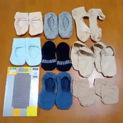 美品GUNZE 靴下屋フットカバー 靴下ストッキング11足セット23-25cmのサムネイル