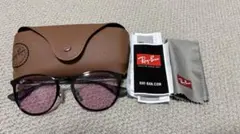 Ray-Ban RB 3539 ブラックフレーム ピンクレンズ
