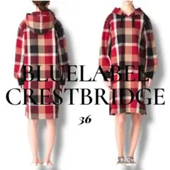 美品✨️BLUE LABEL CRESTBRIDGE チェック パーカーワンピース
