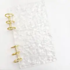 早い者勝ち　韓国　貯金　アクリルバインダー　カバー　A6 牛革　白 早い者勝ち 韓国 貯金 アクリルバインダー カバー A6 牛革 白