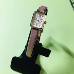 4℃ 時計 スクエア ステンレス　腕時計　レディース　電池切れ