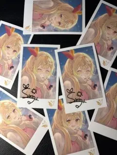 星川サラ ウィンターデート2022チェキ風カード8枚セット にじさんじ サイン