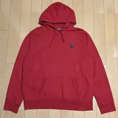 【美品】 ポロベア パーカー ラルフローレン 刺繍 サーマル レッド 赤 XXL