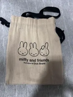 【訳あり】ミッフィー miffy 巾着トートバッグ ジュートバッグ
