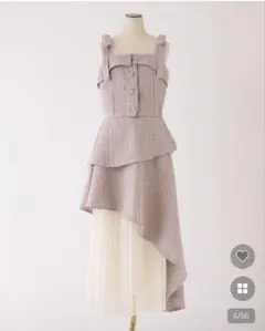 NICE CLAUP LouLoumei 異素材ミックスツイードセットアップ