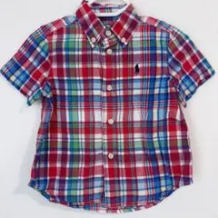 Ralph Lauren ラルフローレン　半袖シャツ チェック　12M 80cm