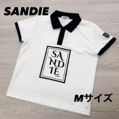 ほぼ未使用　サンディー　SANDIE ポロシャツ　半袖　ホワイト　Mサイズのサムネイル