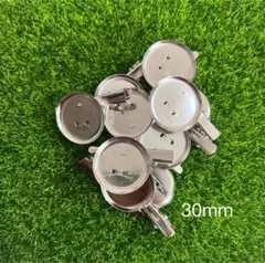 2WAY コサージュピン 台座約30mm ブローチピン クリップ付き 15個