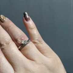 0.57ct フランダースカット 2段重 天然ダイヤモンド Ungaro リング 