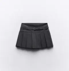 ZARA ボックスプリーツミニスカート パンツ　XSサイズ