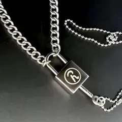 シドチェーン R 南京錠ネックレス★鍵付き★NANA系　パンク　ロック　シルバーのサムネイル
