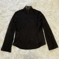 ユニクロ×マメクロゴウチコラボ メッシュハイネックT Lサイズ