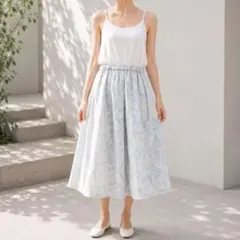 ラグナムーン【S】切替キャミソールワンピース 異素材ドッキング インナー 結婚式のサムネイル