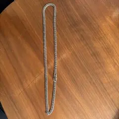 ステンレススチール ロープチェーンネックレス6面ダブル