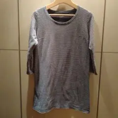 無印良品　綿100%7分袖チェニックTシャツ M