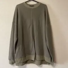 EMODA エモダ スウェットオリーブグリーン 裏起毛 オーバーサイズ トレーナ