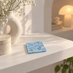 【極美品】水面ウェーブ アクセサリートレイ