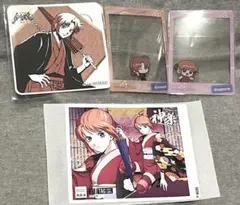 神威 & 神楽　4点セット　銀魂 京王線 ぶらり旅 特典(自販機ステッカー付き)