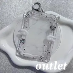«outlet»デコフレーム‪‪❤︎‬トレカケースキーホルダー