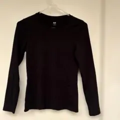 UNIQLO スムースストレッチコットンクルーネックブラック