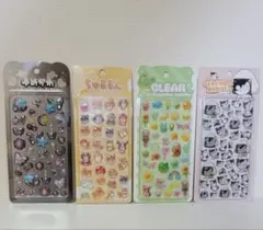 《ちゅるるん 他》シール4点セットのサムネイル
