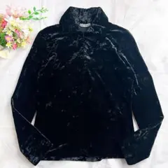 極美品✨アーカイブイッセイミヤケ ベロア ハーフジップ ジャケット ブラック Lのサムネイル