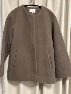 BEAUTY&YOUTH ビーバーノーカラーショートコート