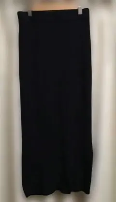 ブラック ニットタイトスカート ワンサイズ
