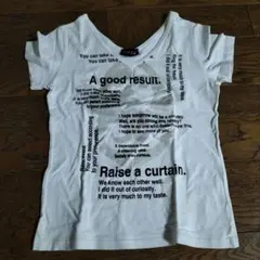 ホワイト Vネック Tシャツ Lサイズ　新品