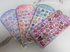 うるちゅるシール 日焼けキティ他コットンパフィー シール シナモン ハローキティ