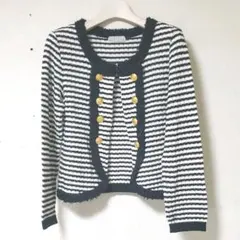 バーニーズニューヨーク　BARNEYS NEW YORK　ボーダーカーディガンのサムネイル